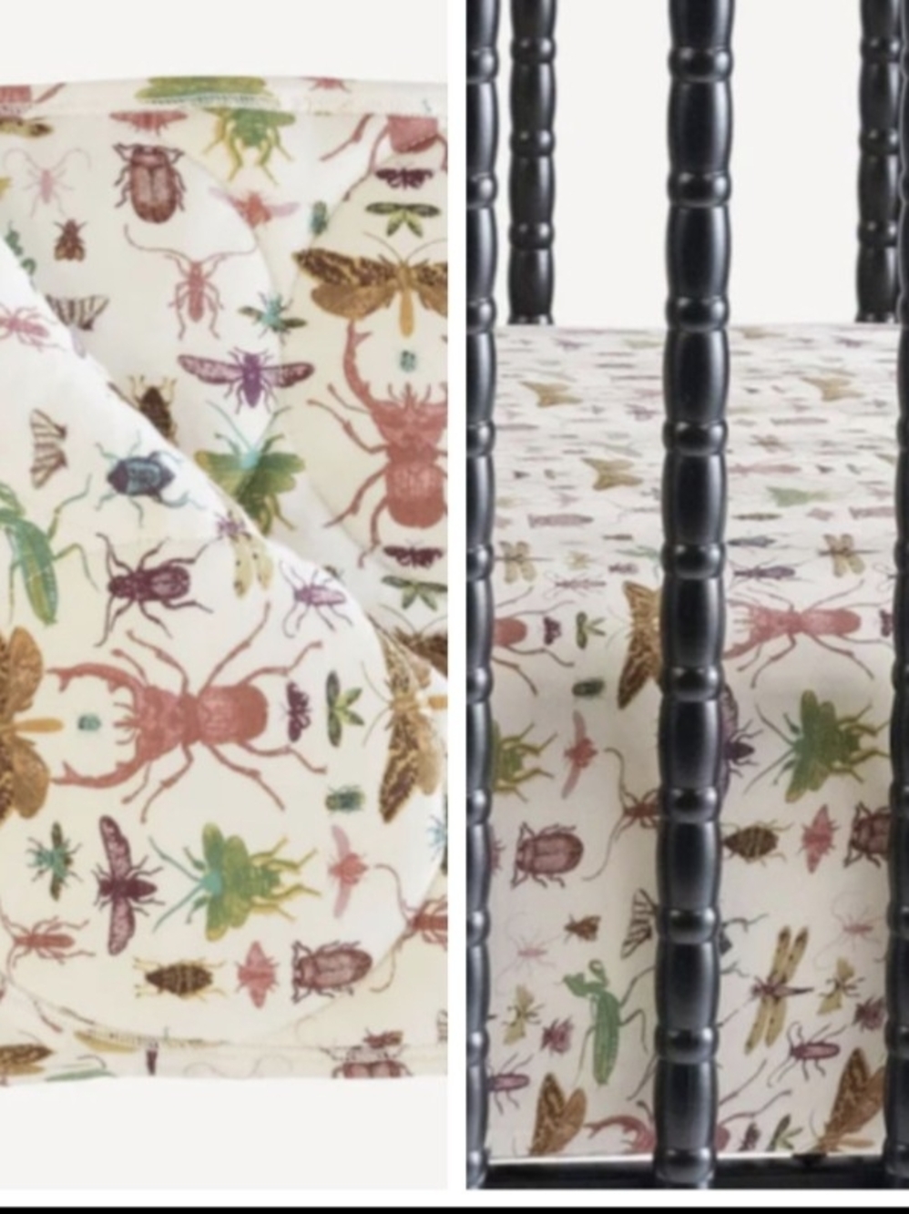 Kate Quinn 2024 insects quilt and  crib sheet modal